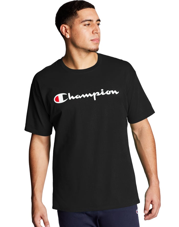 Camiseta Champion Hombre - Graphic Jersey Script Logo ( Negras ) 2169785-SX